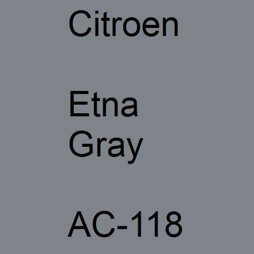 Citroen, Etna Gray, AC-118.